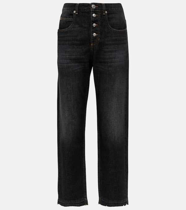 Marant Etoile Belden high-rise straight jeans