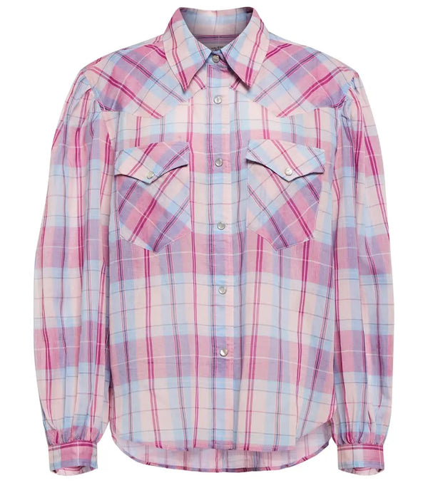 Marant Etoile Bethany checked cotton shirt | LYBSTORE