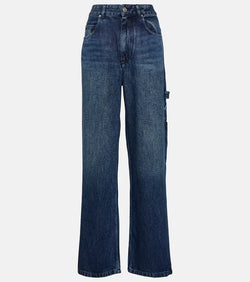 Marant Etoile Bymara high-rise cargo jeans | LYBSTORE