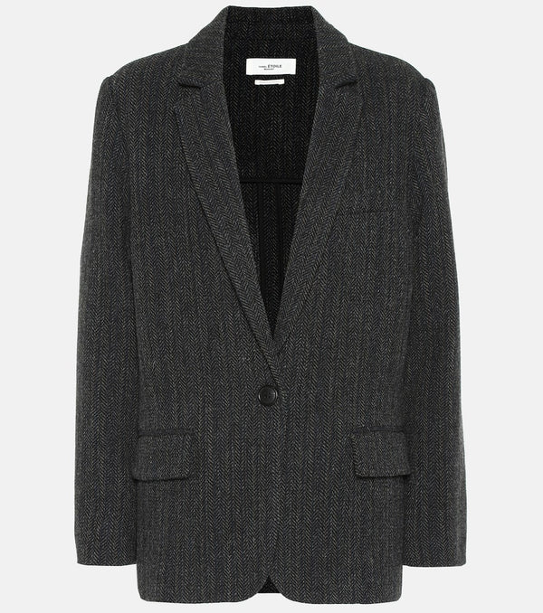 Marant Etoile Charly herringbone wool jacket