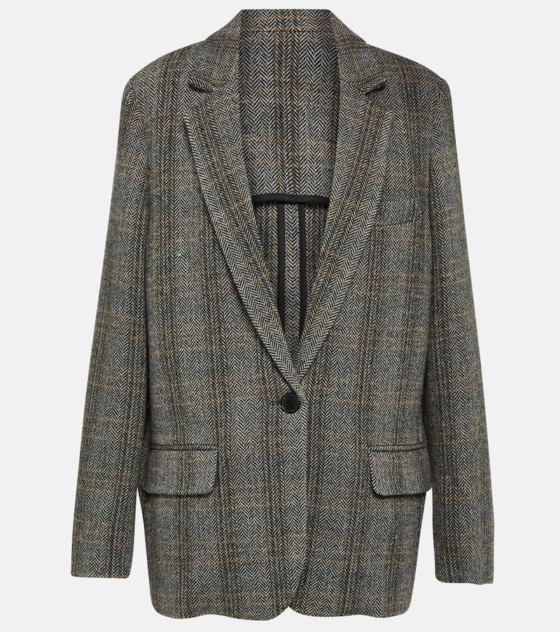 Marant Etoile Charlyne herringbone wool jacket