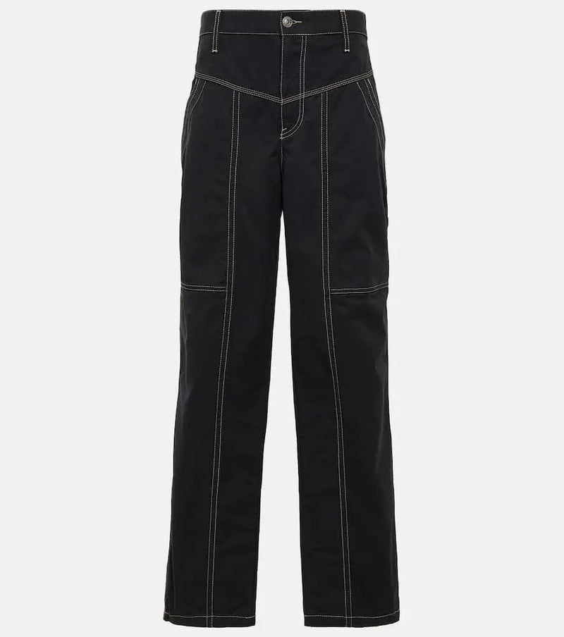 Marant Etoile Denzel high-rise wide-leg jeans