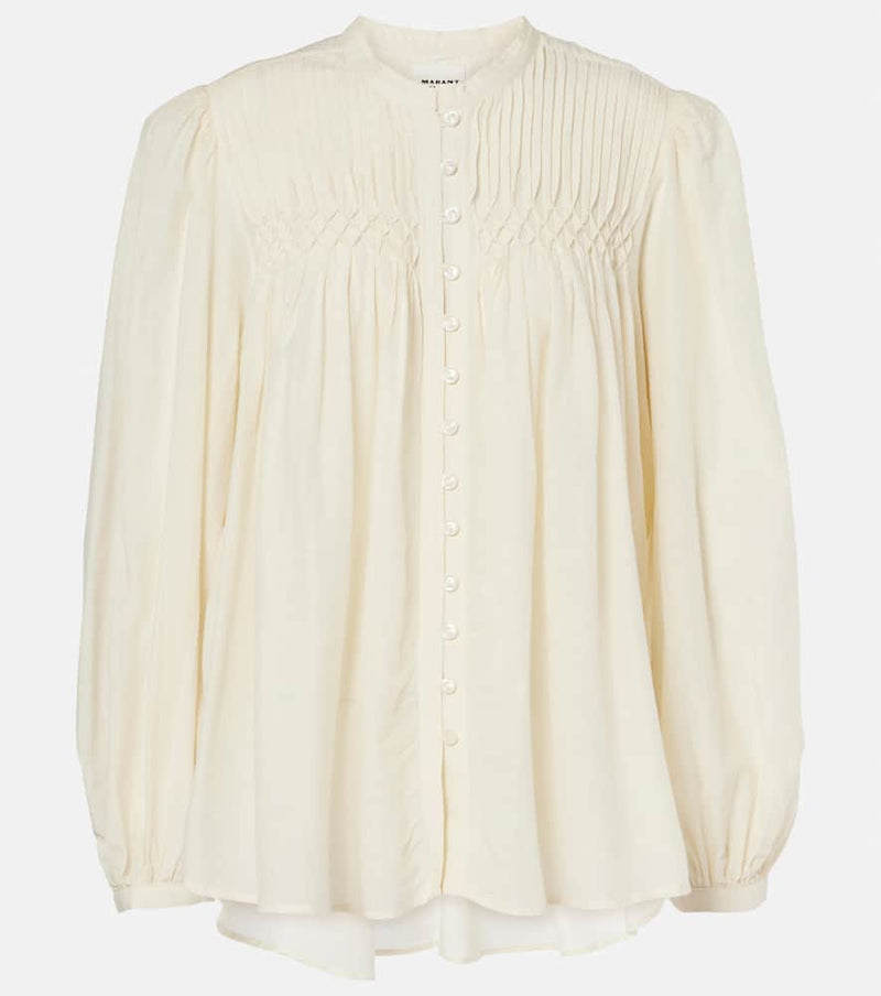 Marant Etoile Dorothe cotton-blend voile blouse