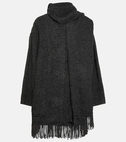 Marant Etoile Faty wool-blend scarf coat | LYBSTORE