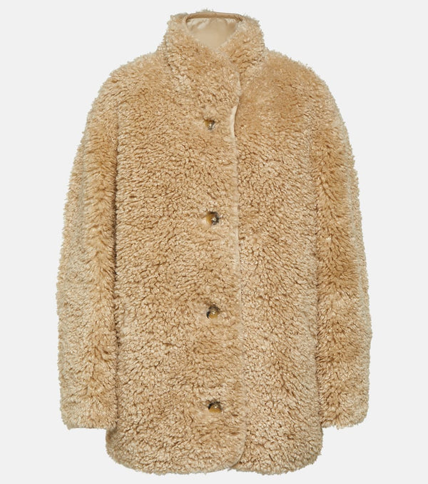 Marant Etoile Florene faux shearling coat | LYBSTORE