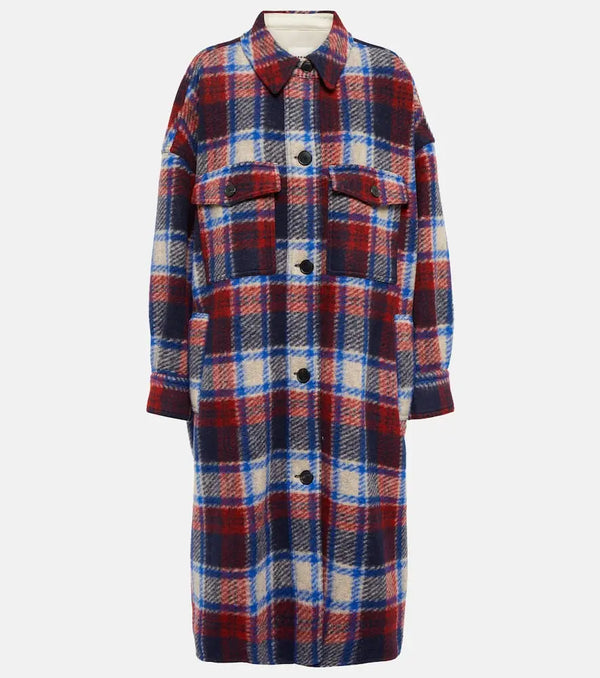 Marant Etoile Fontizi checked coat | LYBSTORE