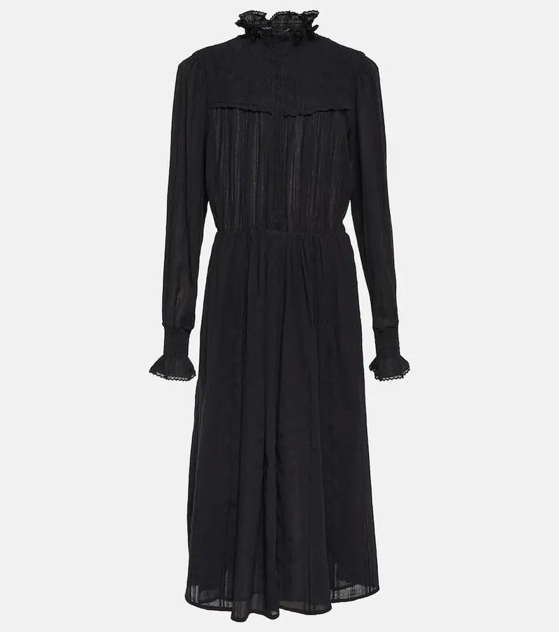 Marant Etoile Imany cotton-blend midi dress | LYBSTORE