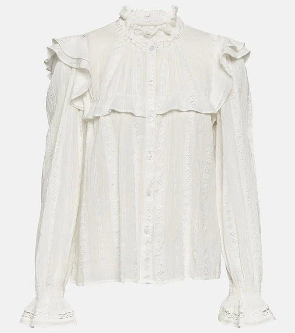 Marant Etoile Jatedy cotton-blend blouse | LYBSTORE