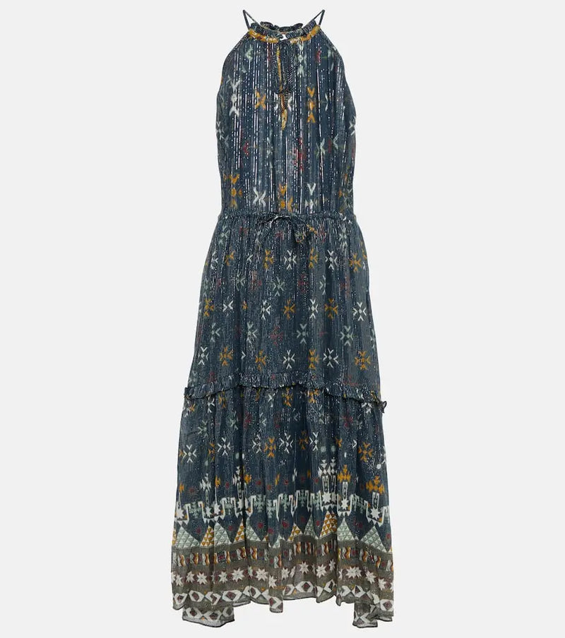 Marant Etoile Kabelino printed cotton midi dress