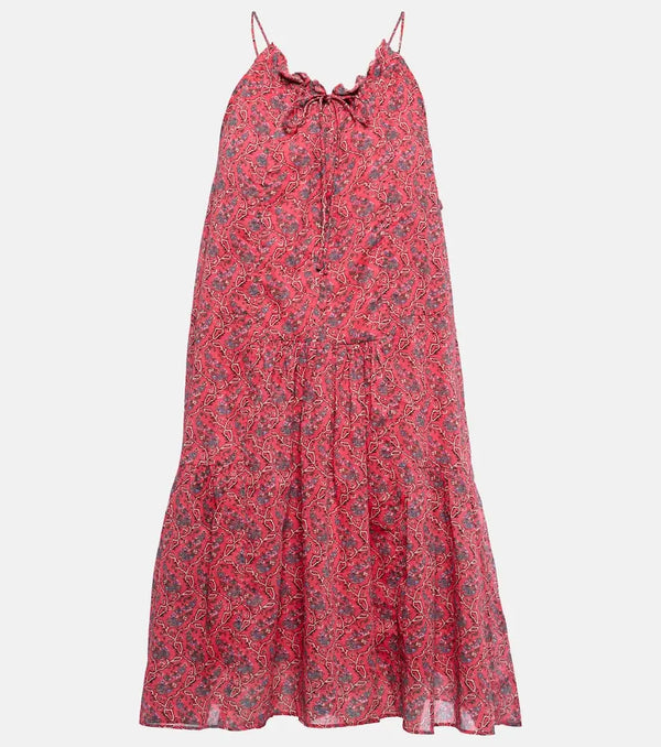 Marant Etoile Kildi floral cotton minidress | LYBSTORE