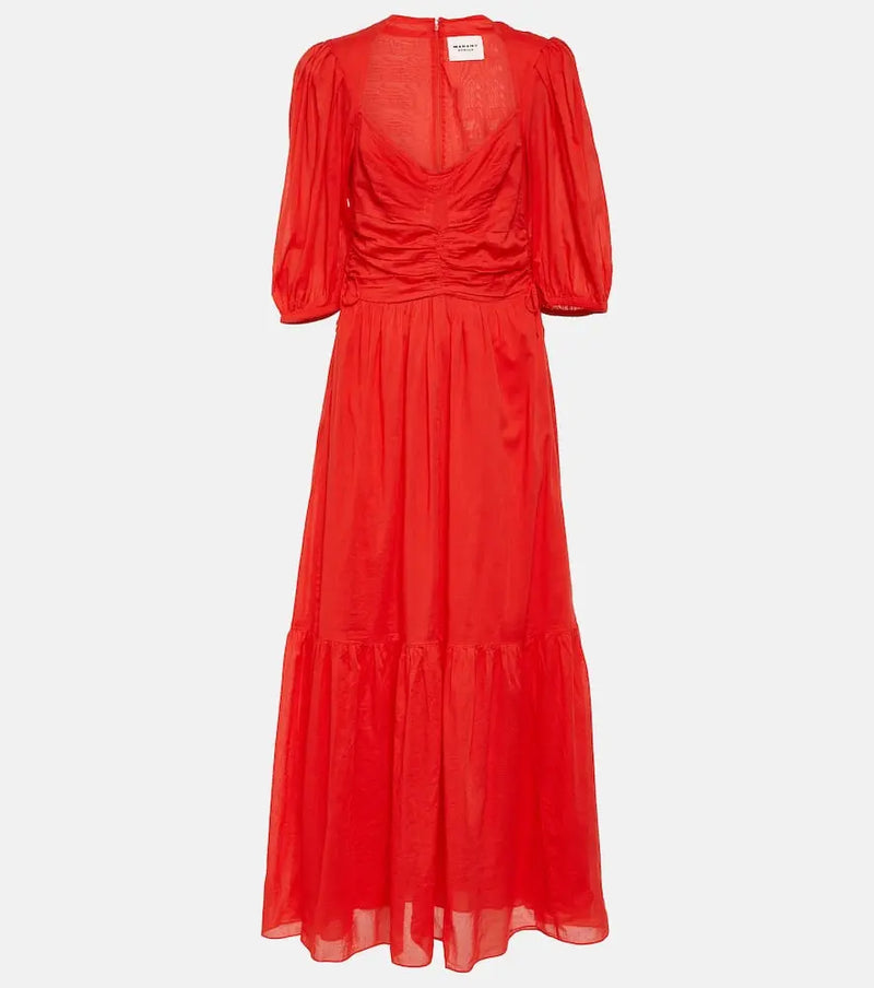 Marant Etoile Leoniza cotton maxi dress | LYBSTORE