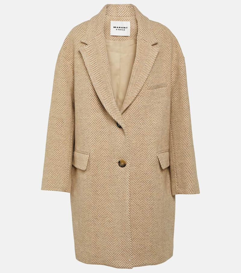 Marant Etoile Limiza checked wool coat | LYBSTORE