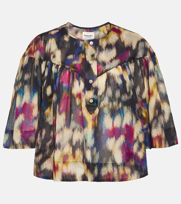 Marant Etoile Miranda cotton blouse | LYBSTORE