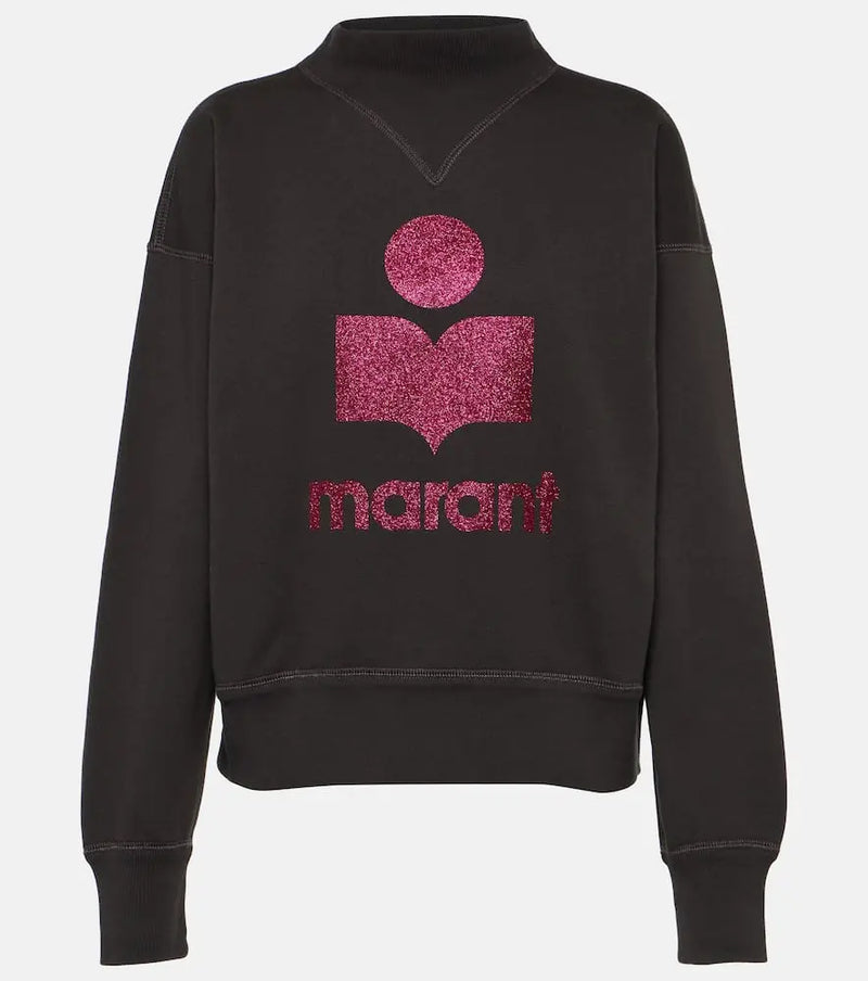 Marant Etoile Moby logo cotton-blend sweatshirt | LYBSTORE