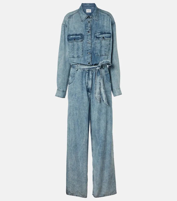 Marant Etoile Paige chambray jumpsuit | LYBSTORE