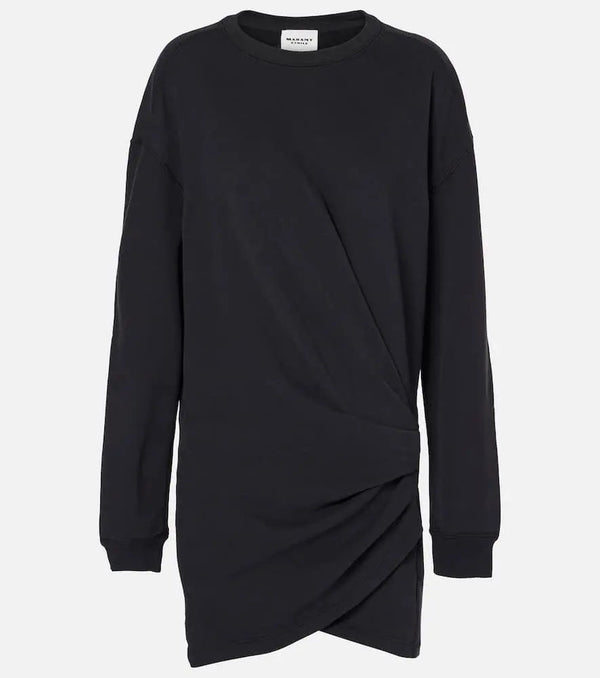 Marant Etoile Pipper cotton jersey sweatshirt dress | LYBSTORE