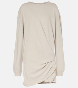 Marant Etoile Pipper draped cotton jersey minidress