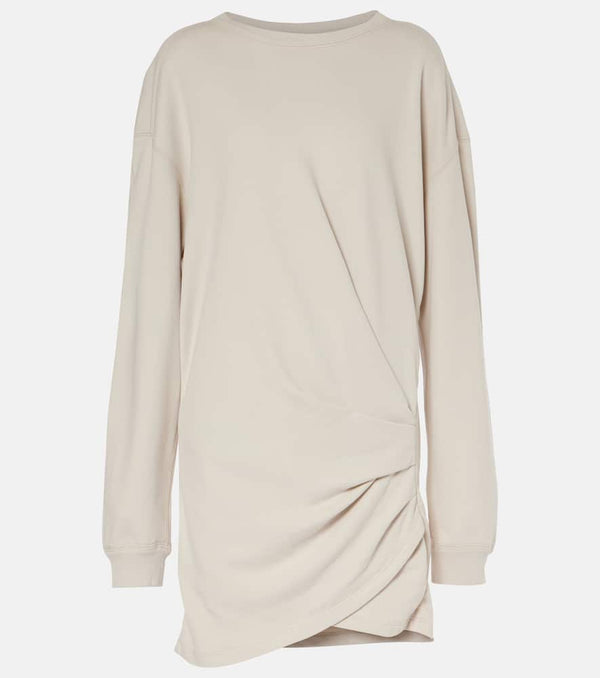 Marant Etoile Pipper draped cotton jersey minidress