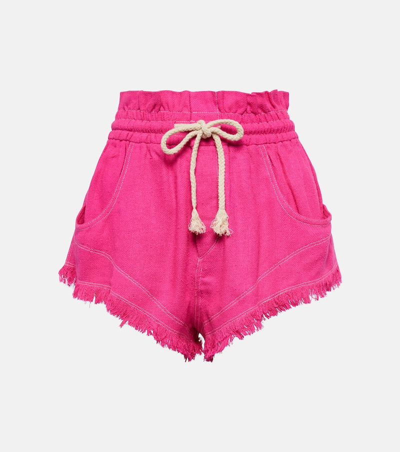 Marant Etoile Talapiz high-rise silk shorts