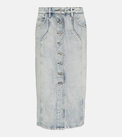 Marant Etoile Vandy denim midi skirt