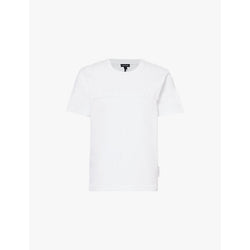 Marc Jacobs Embroidered-logo short-sleeve cotton-jersey T-shirt | LYBSTORE