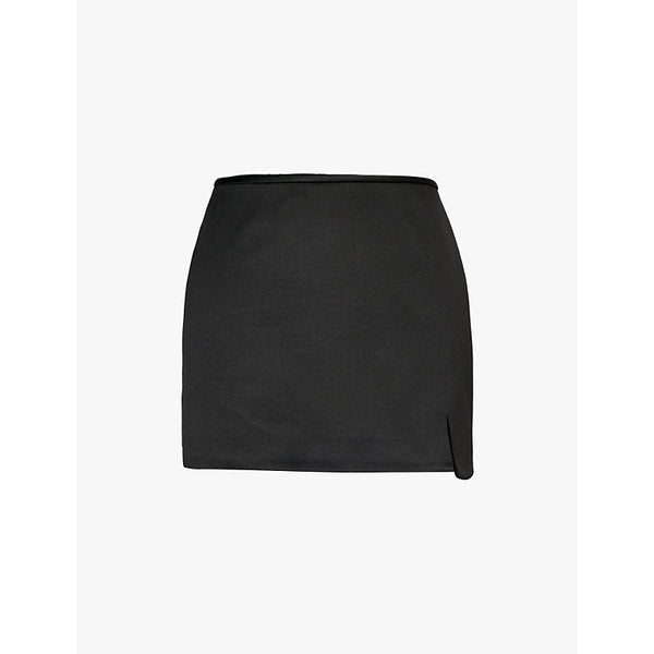 Marc Jacobs Side slit satin mini skirt | LYBSTORE