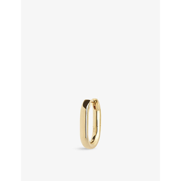 Maria Black Slick 22ct yellow gold-plated sterling-silver single huggie hoop earring | LYBSTORE