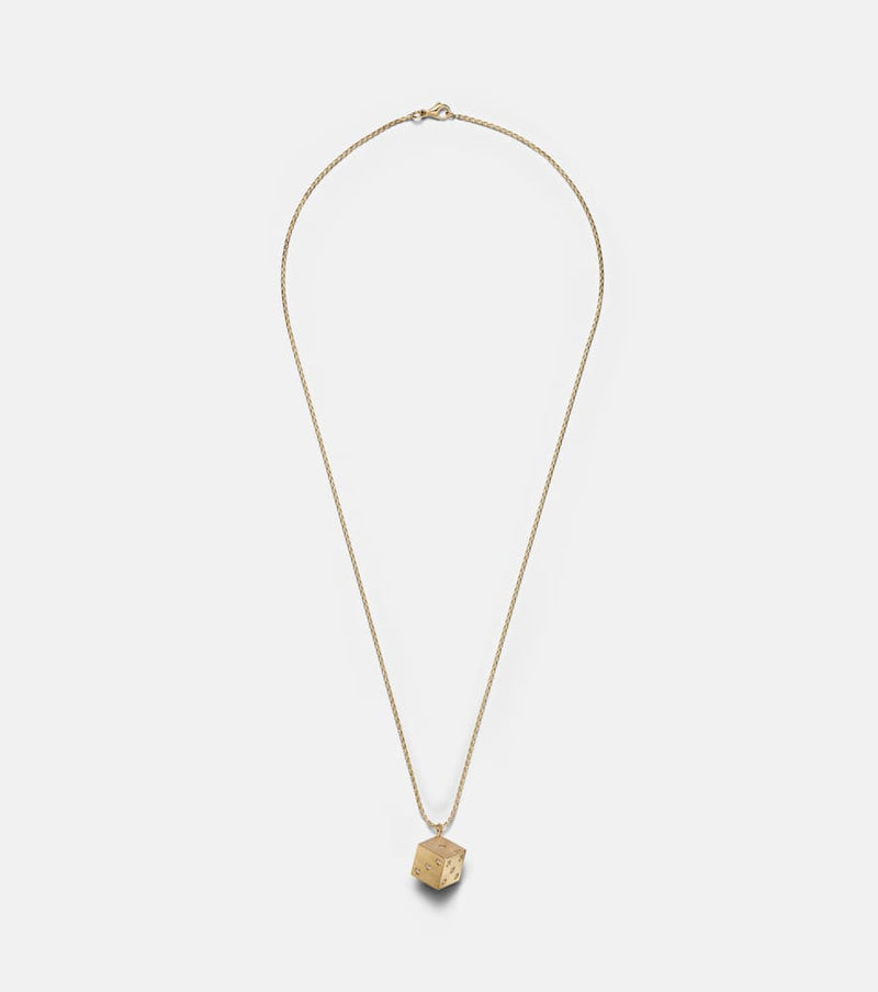 Marie Lichtenberg Spiga 18kt gold necklace with diamonds