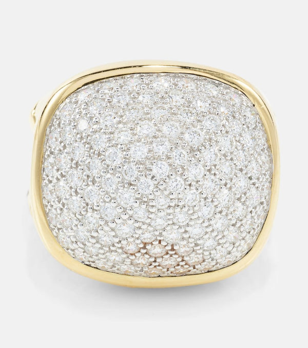 Marina B Tigella 18kt gold ring with diamonds | LYBSTORE