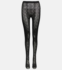 Marine Serre Moon Diamant jacquard tights