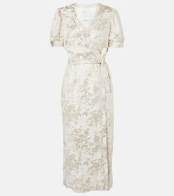 Markarian Marni floral jacquard wrap dress | LYBSTORE