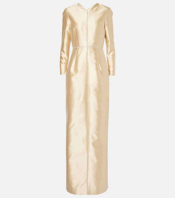 Markarian Rosamund embellished satin gown