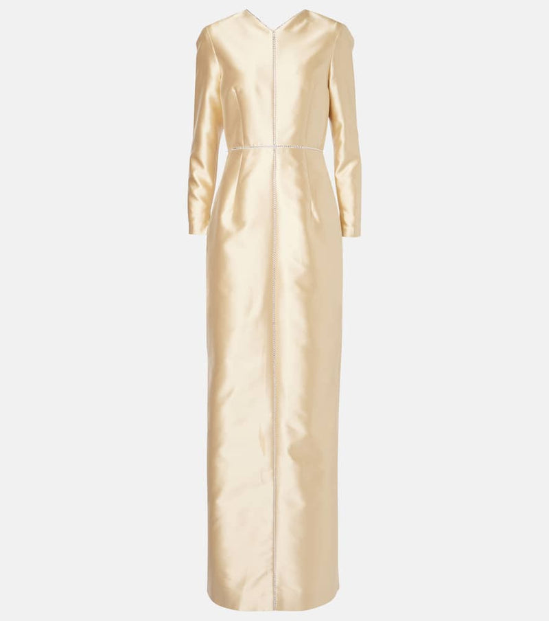 Markarian Rosamund embellished satin gown