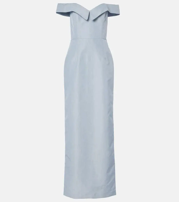 Markarian Sarika off-shoulder taffeta gown | LYBSTORE