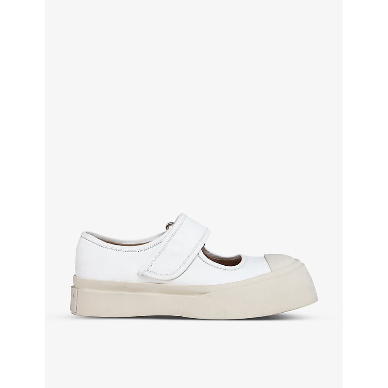 Marni Chunky-sole leather Mary-Jane trainers | LYBSTORE