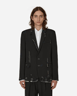 Marni Wool Convertible Blazer Black