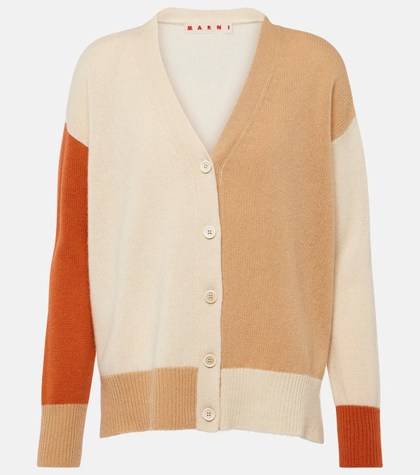 Marni Colorblocked cashmere cardigan