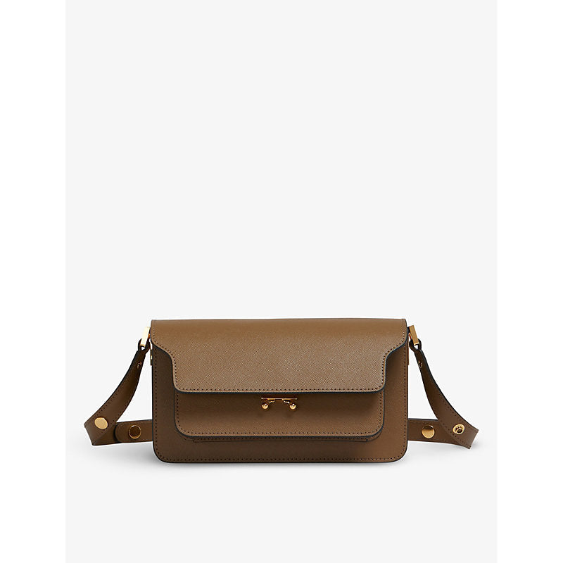 Marni East/West Soft Trunk leather shoulder bag | LYBSTORE