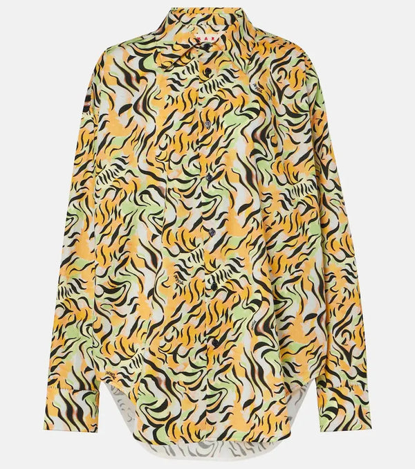 Marni Printed cotton shirt | LYBSTORE