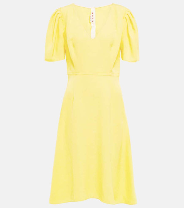 Marni V-neck midi dress