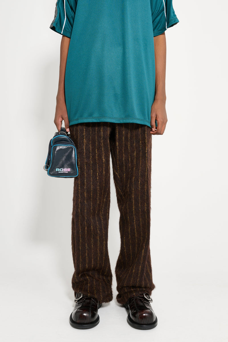 Martine Rose Tailored Relaxed Fit Trouser Brown Gold Stripe