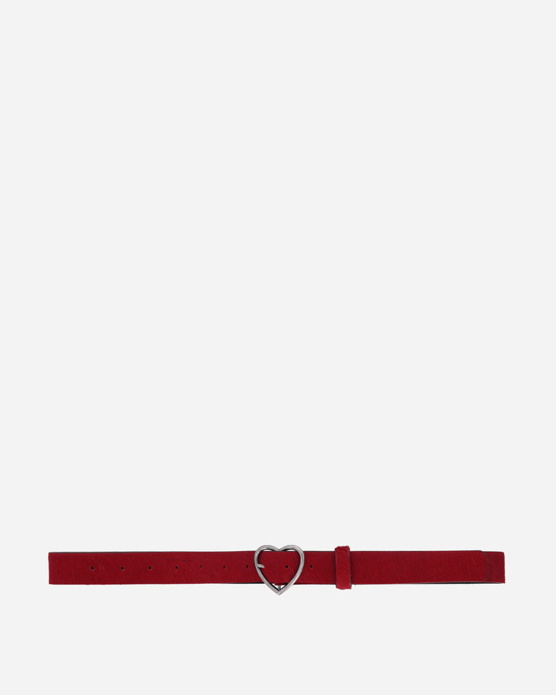 Martine Rose Heart Belt Red