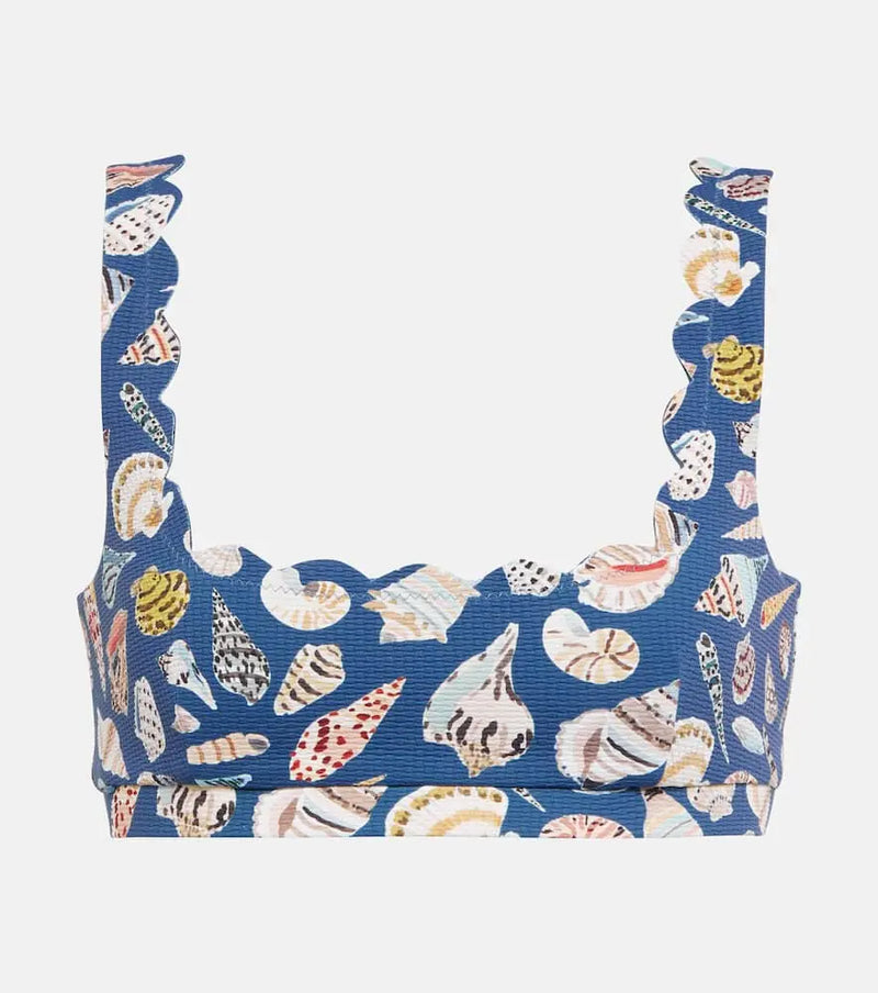 Marysia Palm Springs printed bikini top | LYBSTORE