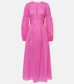 Marysia Roset puff-sleeve cotton maxi dress | LYBSTORE