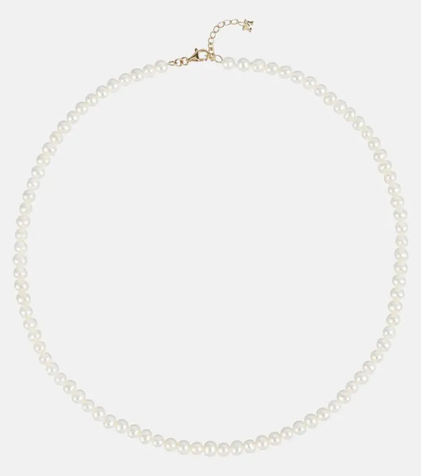 Mateo 14kt gold choker with pearls | LYBSTORE