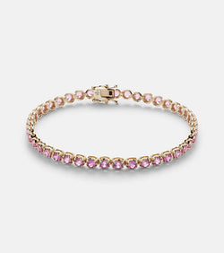 Mateo 14kt gold tennis bracelet with sapphires