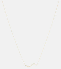 Mateo 14kt gold wave necklace with diamonds