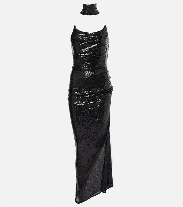 Maticevski Exhilarate sequined strapless gown | LYBSTORE