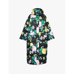 Womens Max & Co MAX&Co. x Richard Quinn detachable-hood floral-print regular-fit shell coat