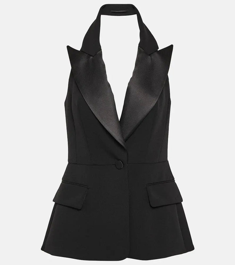 Max Mara Aletta halterneck wool vest